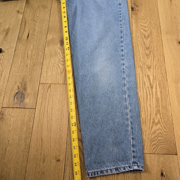Vintage Levis 506 High Rise Loose Fit Straight Leg Blue Denim Jeans 10 Regular - Picture 9 of 10